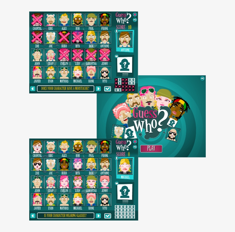 Thumbs/thumbs - Guess Who Board Game Bob, transparent png download