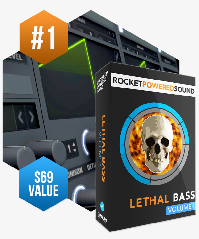 100 Skrillex & Barely Alive Influenced Serum Presets - Skull, transparent png download