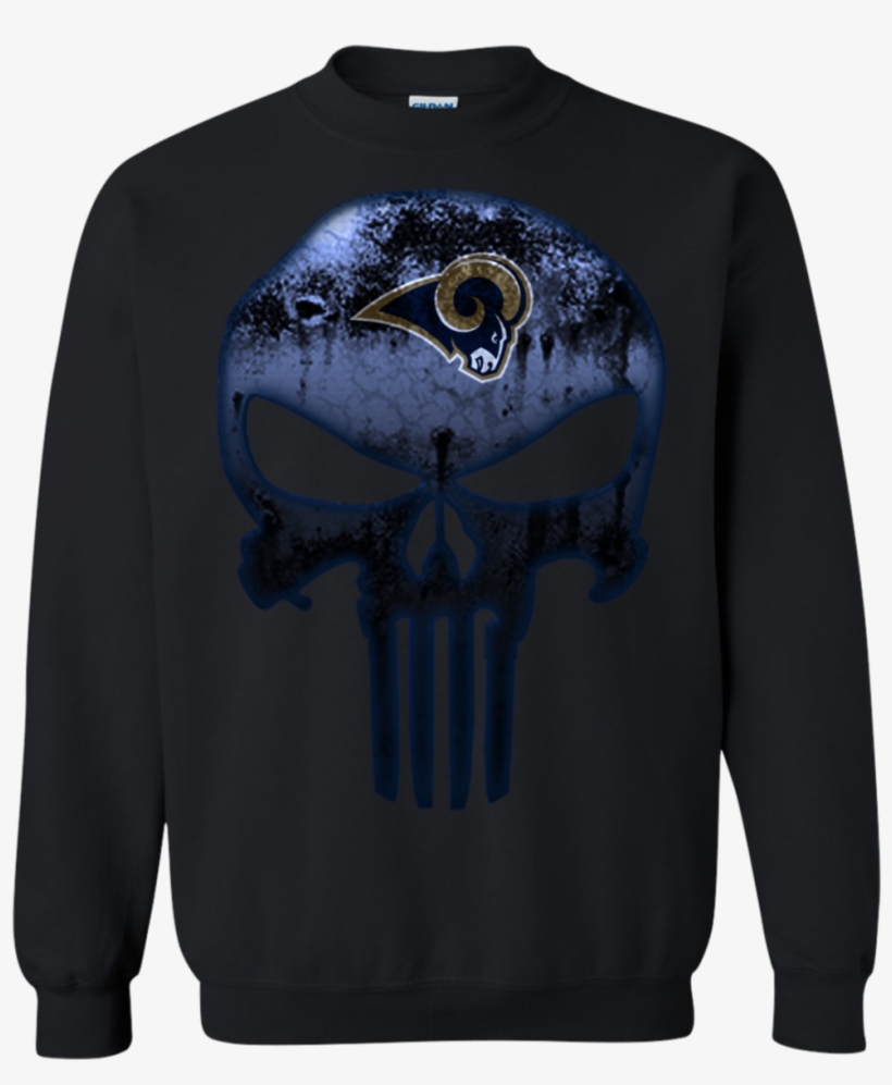 Los Angeles Rams Football The Punisher Skull Shirts - Los Angeles Rams, transparent png download