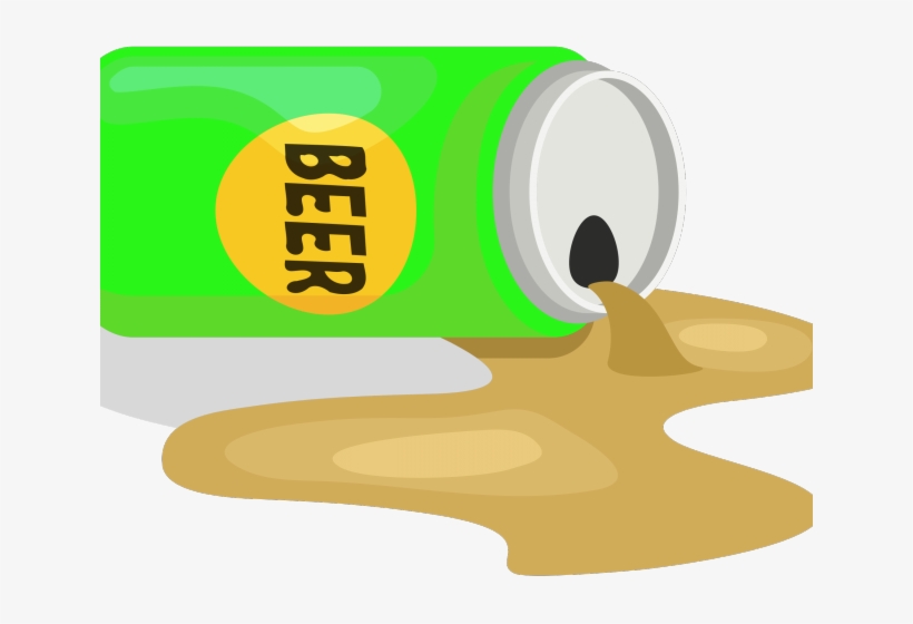 Spilled Beer Cliparts - Spilled Beer Png, transparent png download