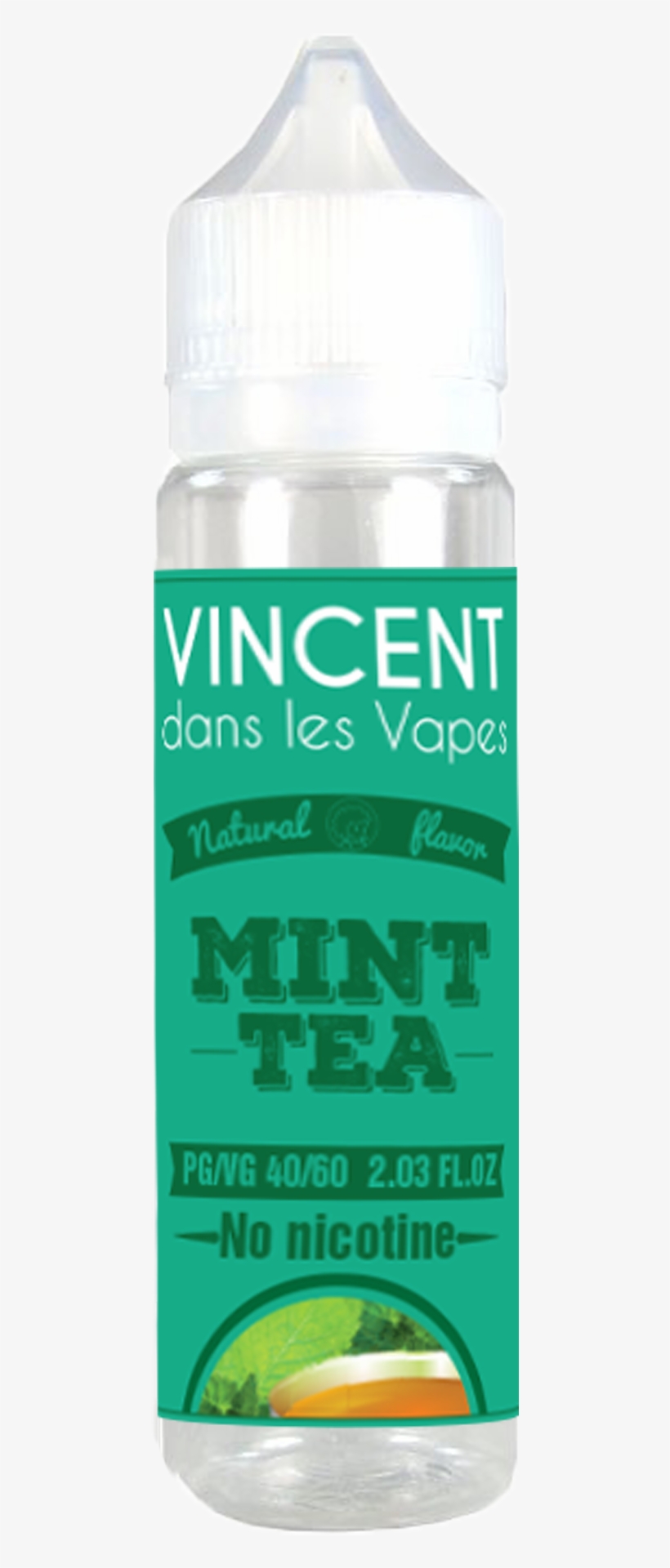 Mint Tea - Plastic Bottle, transparent png download