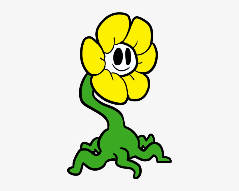 Once Flowey Reaches The Surface And Gets Plenty Of - Cartoon, transparent png download
