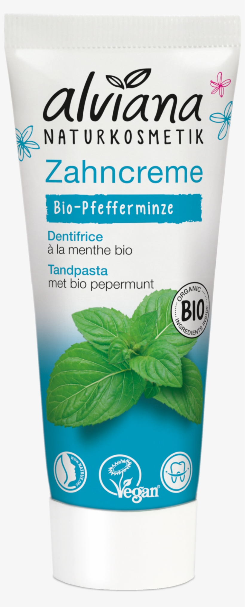 Alviana Naturkosmetik Organic Peppermint Toothpaste - Herbal, transparent png download