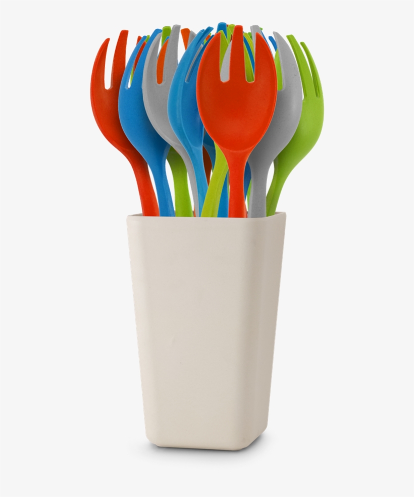 Bamboo Fibre Spork - Spoon, transparent png download