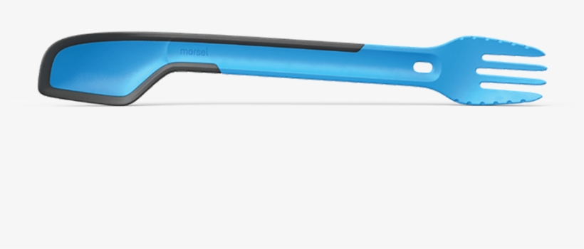 Morsel Spork Front Blue - Tool, transparent png download