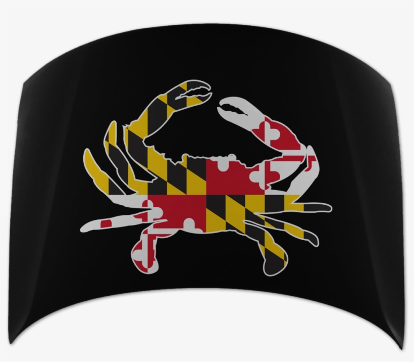 Maryland Flag Car Hood Cover Route Apparel - Maryland State Flag, transparent png download