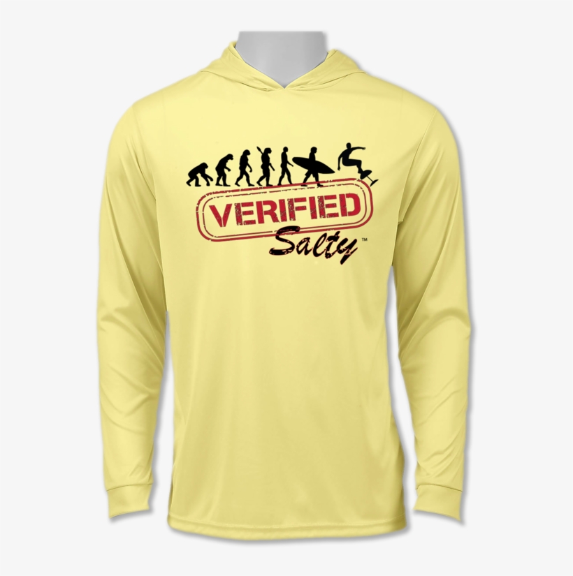 Long Sleeve Performance Uv 50 Hoodie Foil Evoloution - Long-sleeved T-shirt, transparent png download
