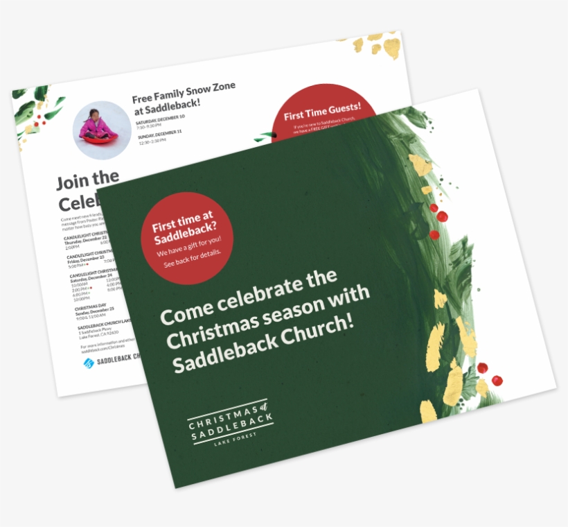 First Time At Saddleback - Flyer, transparent png download