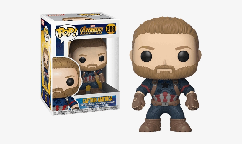 Infinity War Captain America Funko Pop Figure - Figurine Pop Captain America, transparent png download