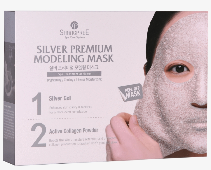 Silver Premium Modeling "rubber" Mask - Shangpree Gold Premium Modeling Mask, transparent png download