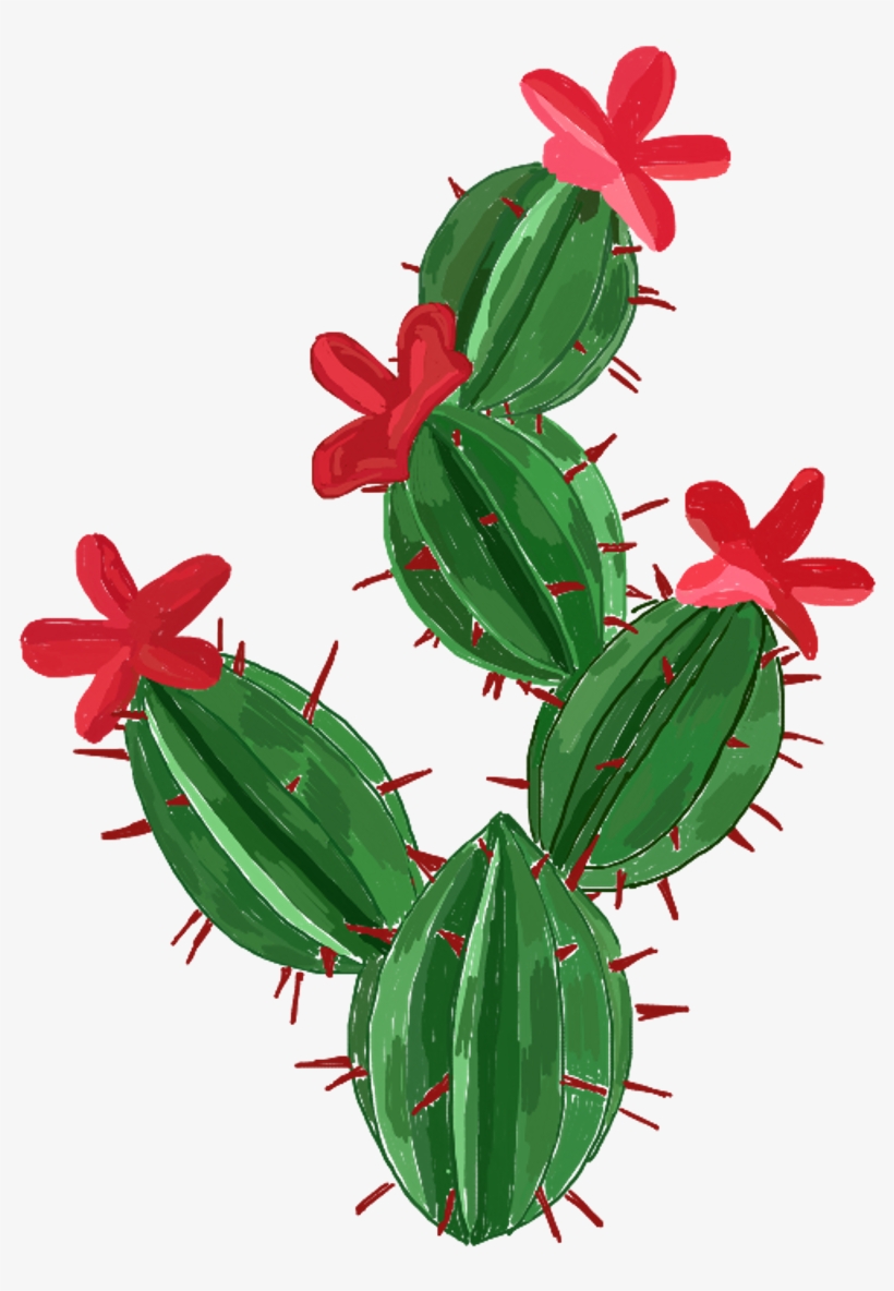 Cactus Sticker - Esculturas Con Papel Faciles, transparent png download