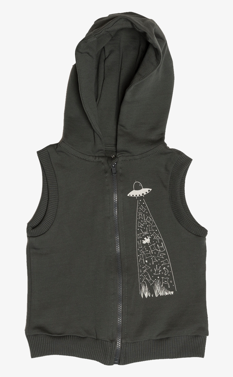 "hoodie" Vest - Anthracite - " - Hoodie, transparent png download
