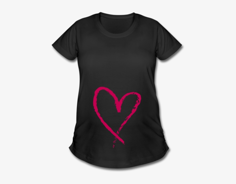 Sketch Heart Maternity T-shirt - Loading Baby T Shirt, transparent png download