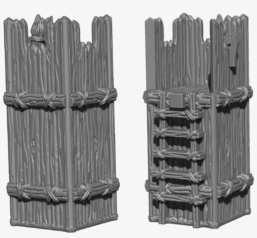 A Better Look At The Gate And Tower - Picket Fence, transparent png download