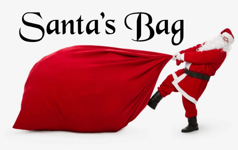 Santa's Bag Information Headquarters - Santa With His Bag, transparent png download