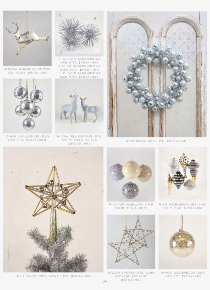 A - B - C - Po 1033 W Fairyland Deer Orn White 6 - - Pearl, transparent png download