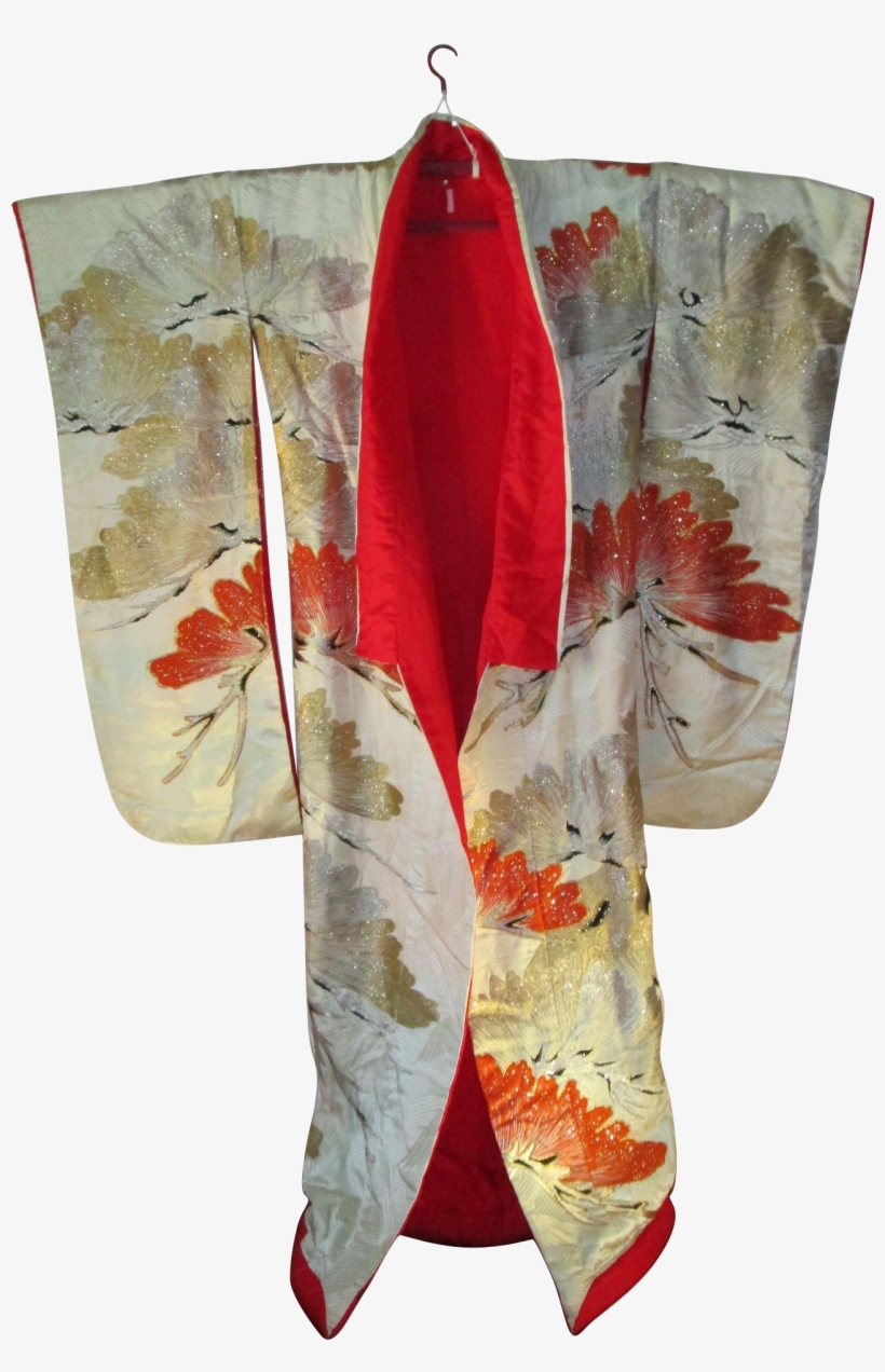 Vintage Japanese Wedding Kimono - Earrings, transparent png download