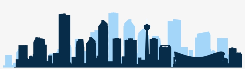 Receive Updates From Calgary Dream Centre - Footer City Buildings, transparent png download