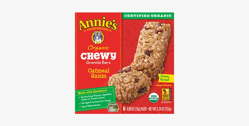 Organic Chewy Granola Bars - Annie's Organic Chewy Granola Bars, transparent png download