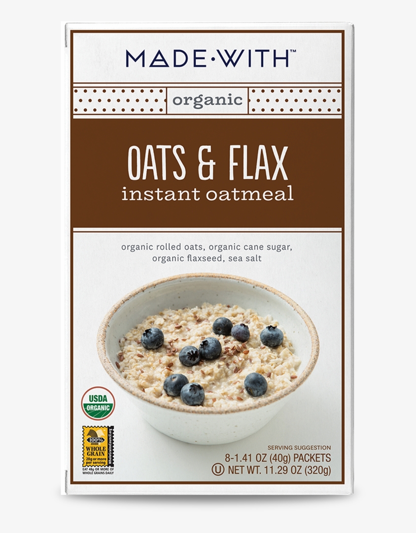 Made With Oatmeal Flax & Oat Org,11.29 Oz, transparent png download
