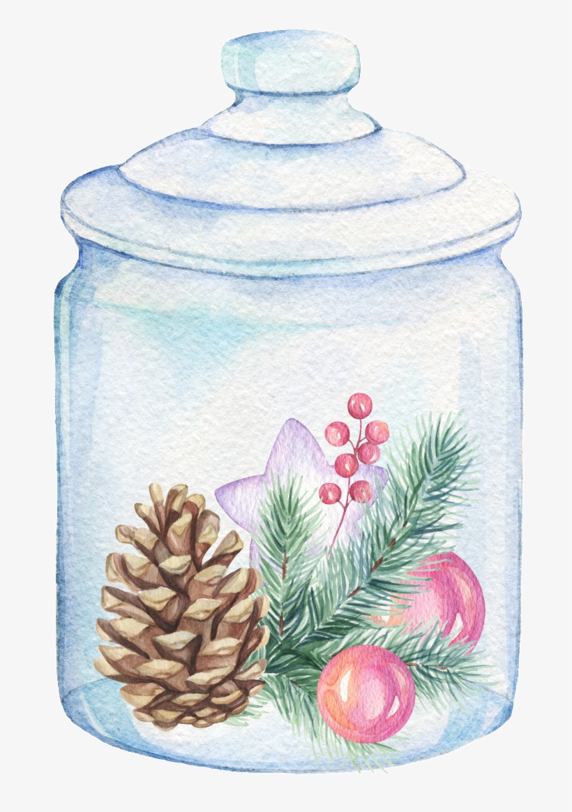 Hand Painted Glass Jar Png Transparent - Portable Network Graphics, transparent png download
