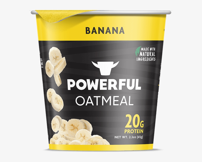 Banana Oatmeal - Banana Powerful Oatmeal, transparent png download