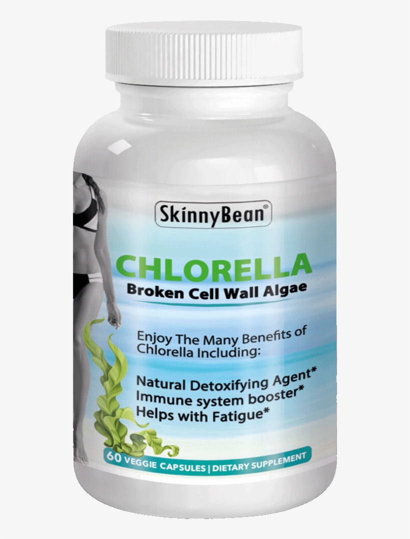 Skinny Bean Chlorella Pure Broken Cell Wall Algae Capsules - Nutraceutical, transparent png download