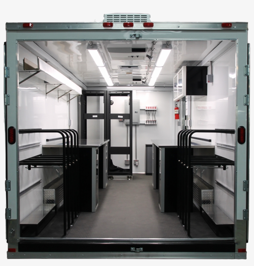 Rear Of Trailer Open Doors Lights On Png - Sliding Door, transparent png download