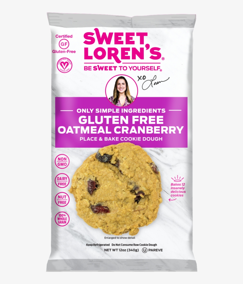 Oatmeal Cranberry - Sweet Lorens Gluten Free Cookies, transparent png download