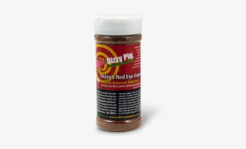 Dizzy Pig Dizzy's Red Eye Express Coffee-infused Bbq - Dizzy Pig Dizzy's Red Eye Express Rub - 8 Oz, transparent png download