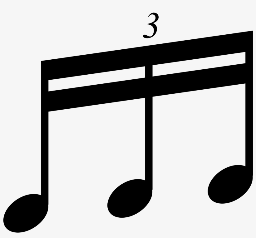 Sixteenth Note Triplet Beam 2 - Sixteenth Note Triplet, transparent png download
