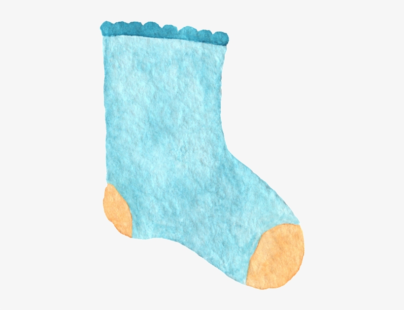 Transparent Ornament Material For Karan Socks - Blue, transparent png download