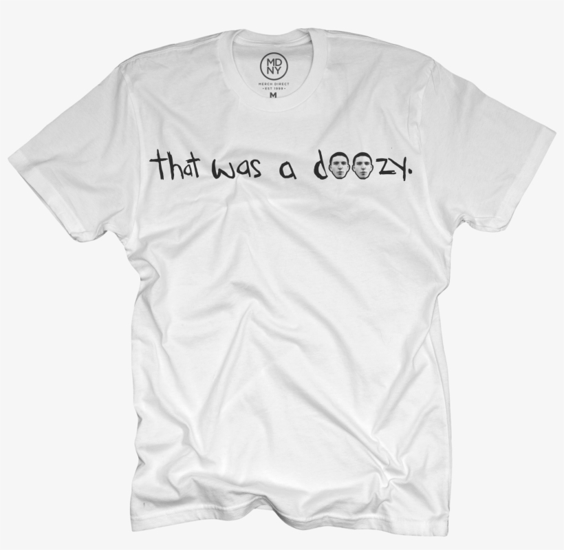 Doozy White T-shirt $24, transparent png download