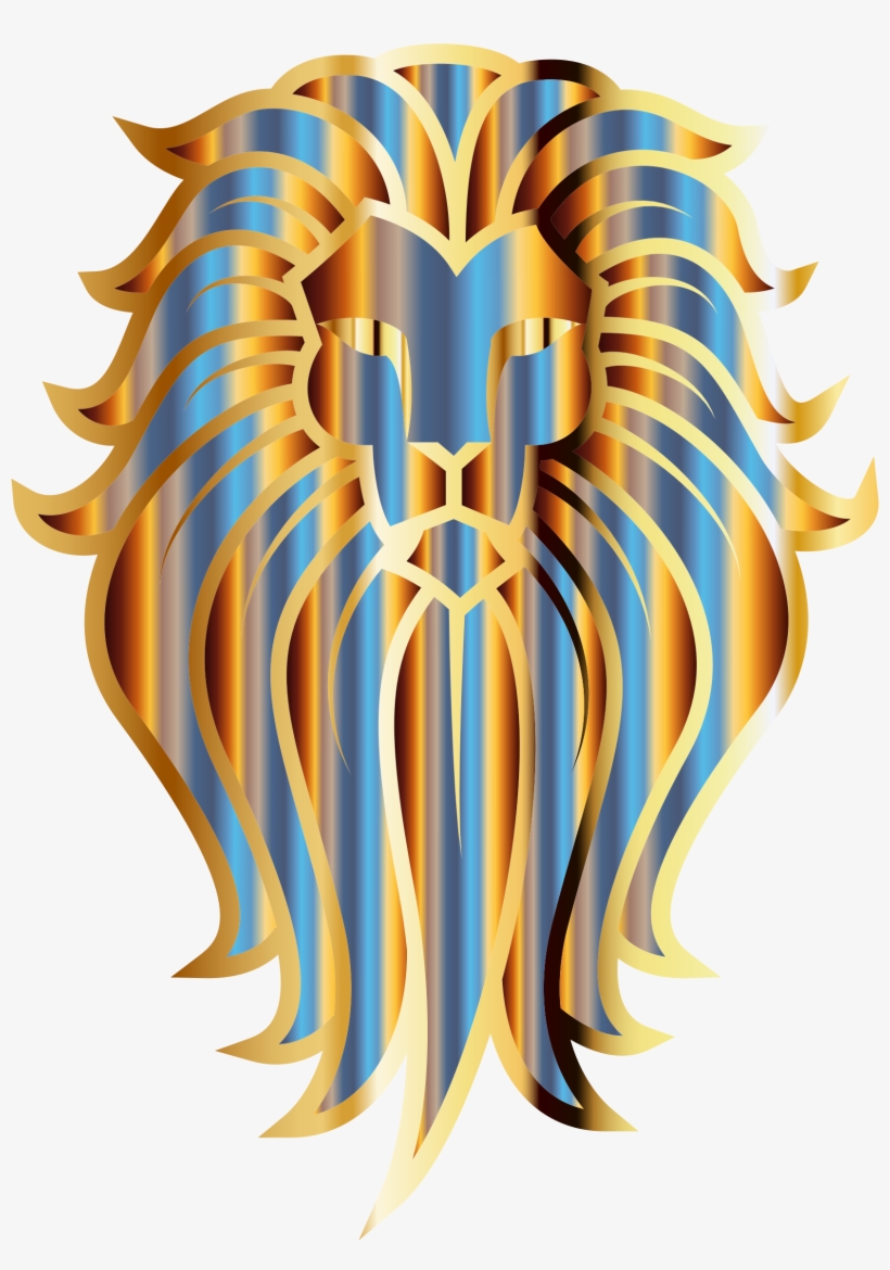 This Free Icons Png Design Of Chromatic Lion Face Tattoo, transparent png download