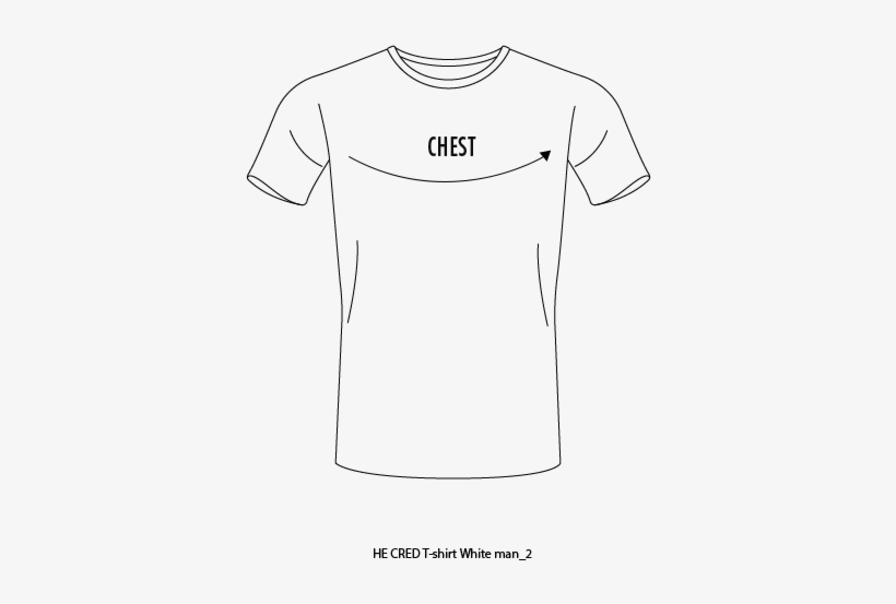 Place The Tape Close Under Your Arms And Measure Around - Line Art, transparent png download