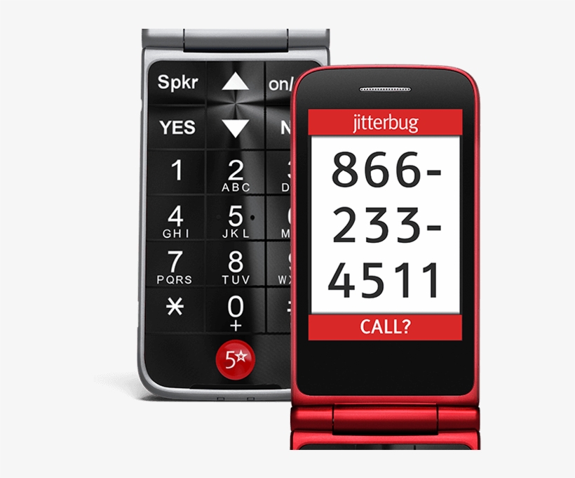 Bigger Buttons And A Brighter Screen - Jitterbug Flip Jitterbug Smartphone, transparent png download