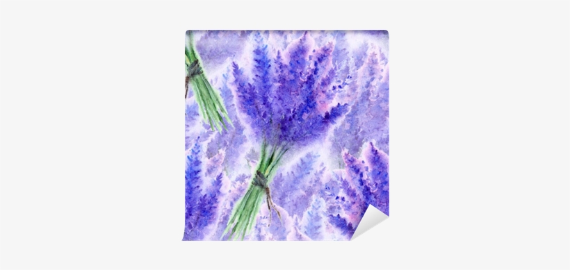Watercolor Lavender Flower Floral Bouquet Seamless - Watercolor Painting, transparent png download