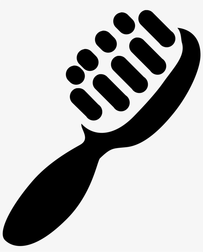 Shoe Brush 2 Icon - Pink Hair Brush Clipart, transparent png download