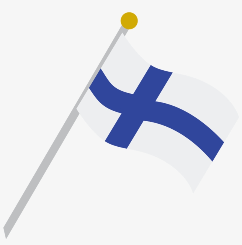 Download Options - Png - Finnish Flag On A Pole, transparent png download