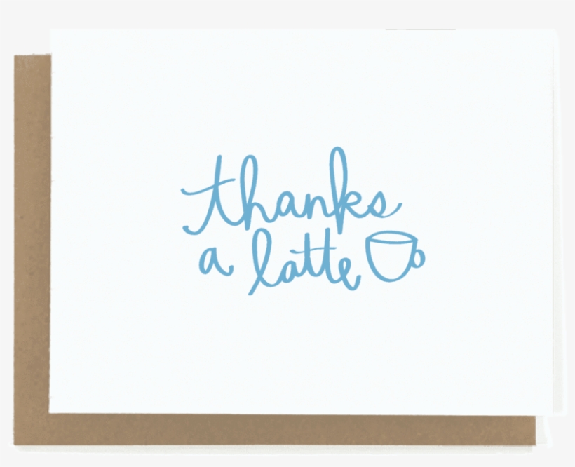 Thanks A Latte Card - Birthday Card Oh Deer, transparent png download