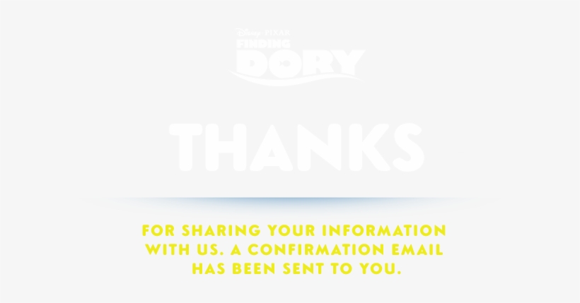 Oasis Bts Message Thanks En - Finding Dory:three Little Words: A Disney Read-along, transparent png download