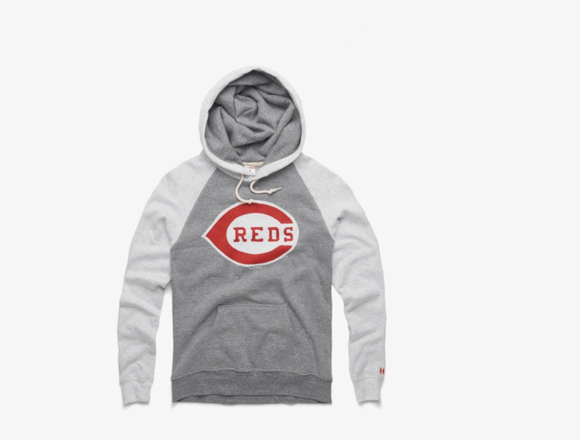 Women's Cincinnati Reds Logo Hoodie Retro Mlb Baseball - Hoodie, transparent png download