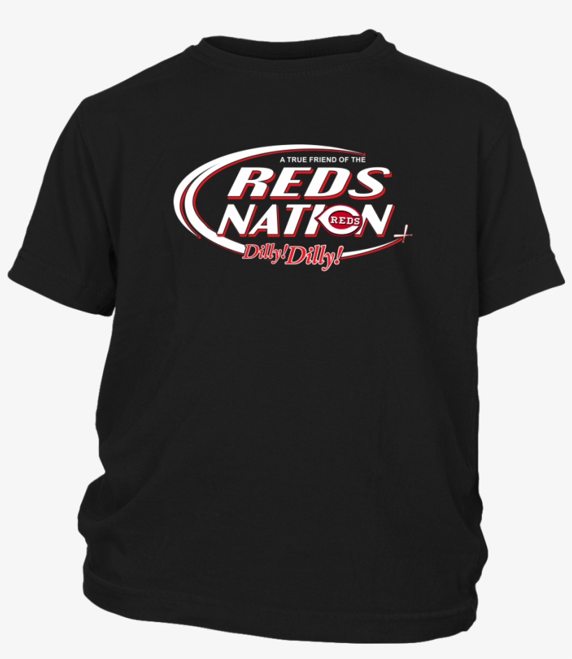 Mlb Bud Light Dilly Dilly A True Friend Of The Cincinnati - Harley Davidson T Shirt Uk, transparent png download