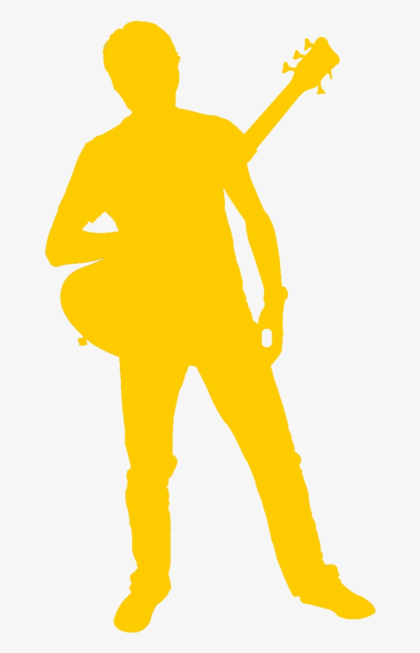 Live Music Acts - Royalty Free Silhouette Of Guitar, transparent png download