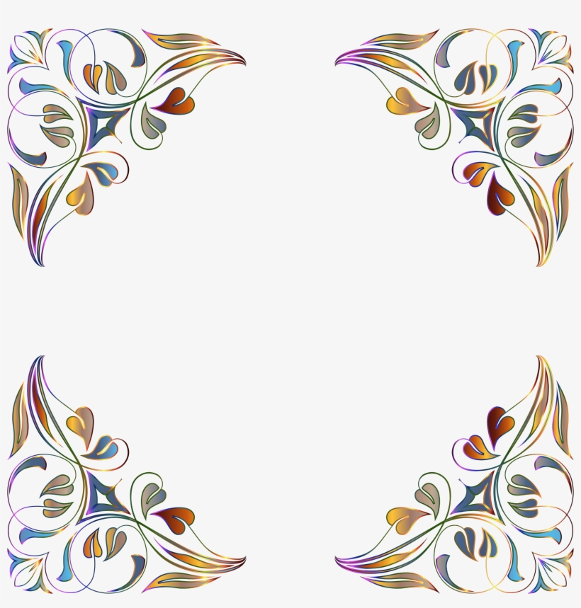 This Free Icons Png Design Of Floral Flourish Frame, transparent png download