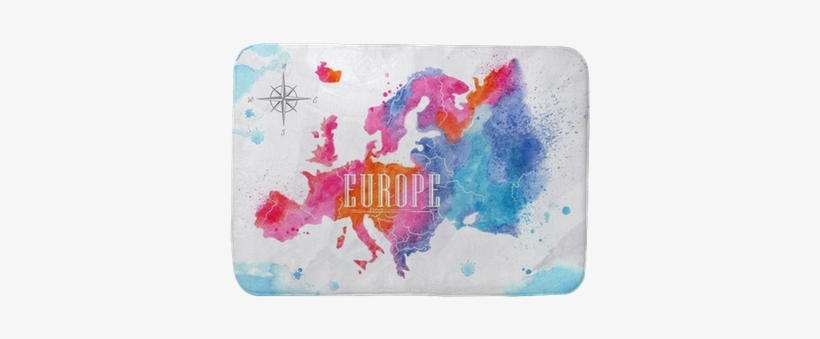 Europe Map Watercolour, transparent png download