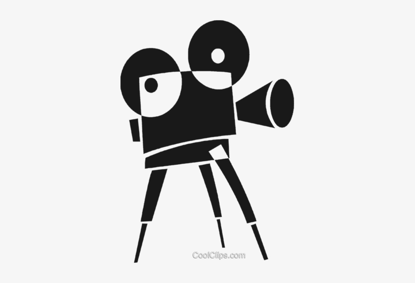 Movie Camera Royalty Free Vector Clip Art Illustration - Cinepresa Clipart, transparent png download
