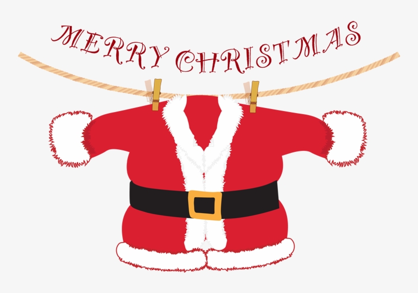 Clip Arts Related To - Christmas Santa Outfit Clipart Transparent PNG