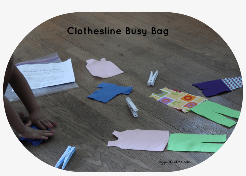 Clothesline Busy Bag Folding - Document, transparent png download