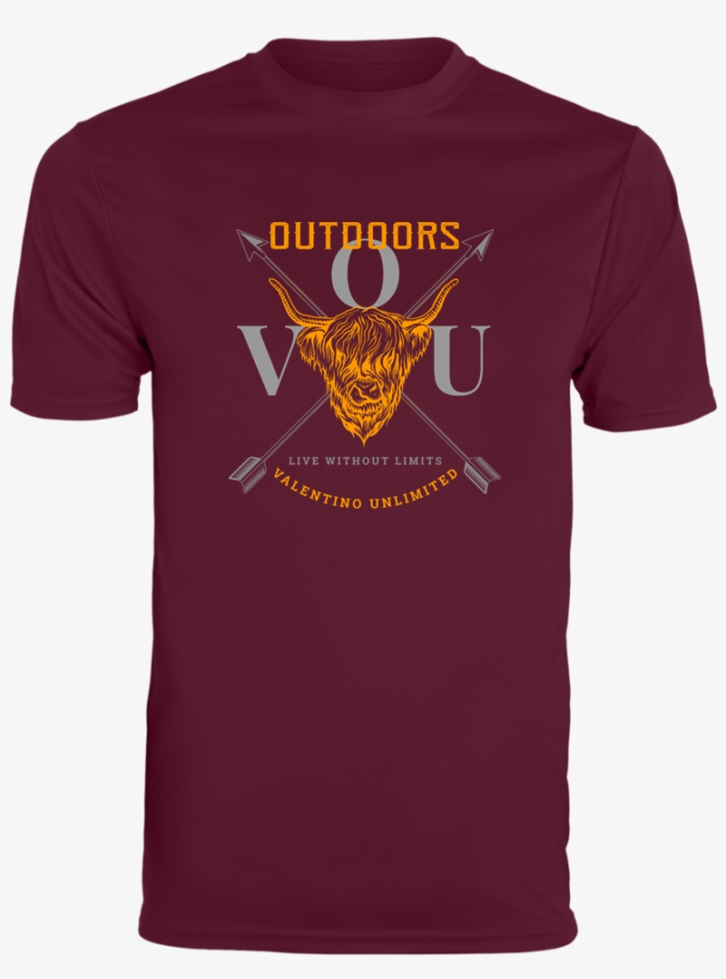 Vuo Bull And Crossed Arrows Men's Wicking T-shirt - Shirt, transparent png download